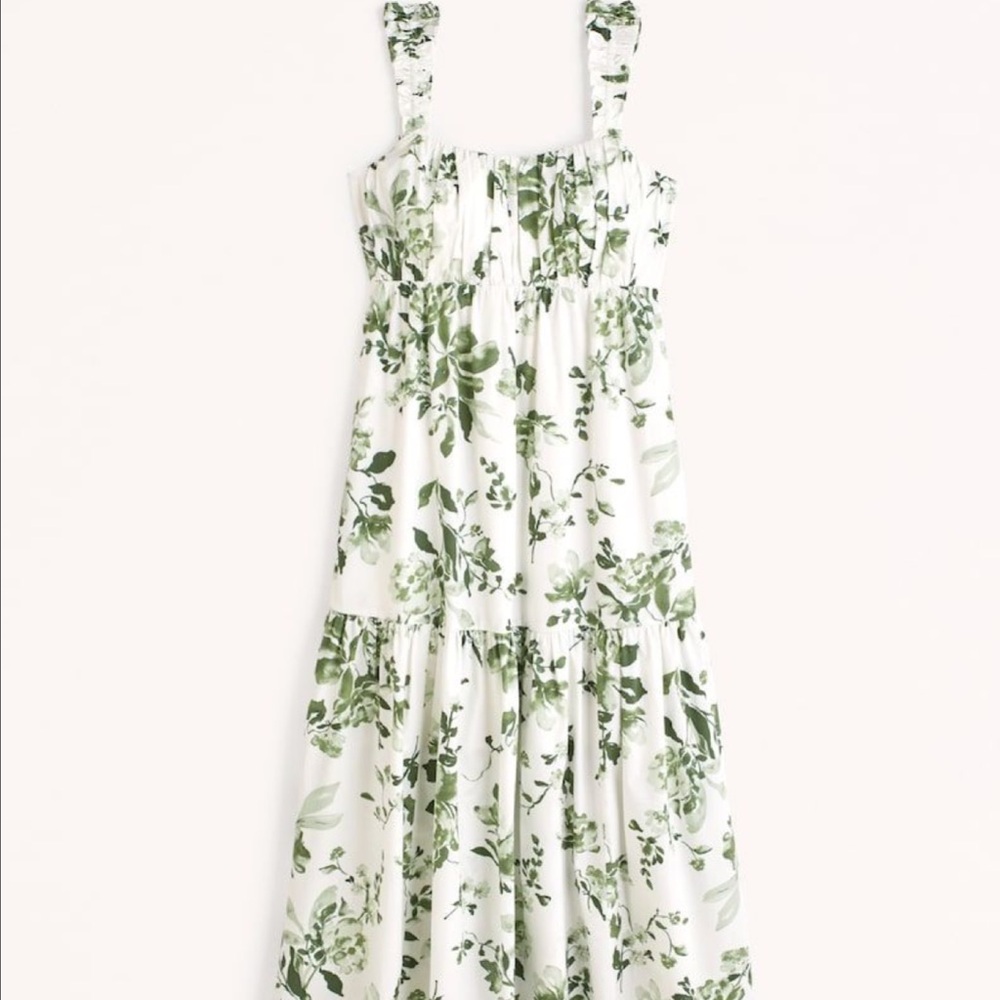 Abercrombie Bow Back Poplin Maxi Dress